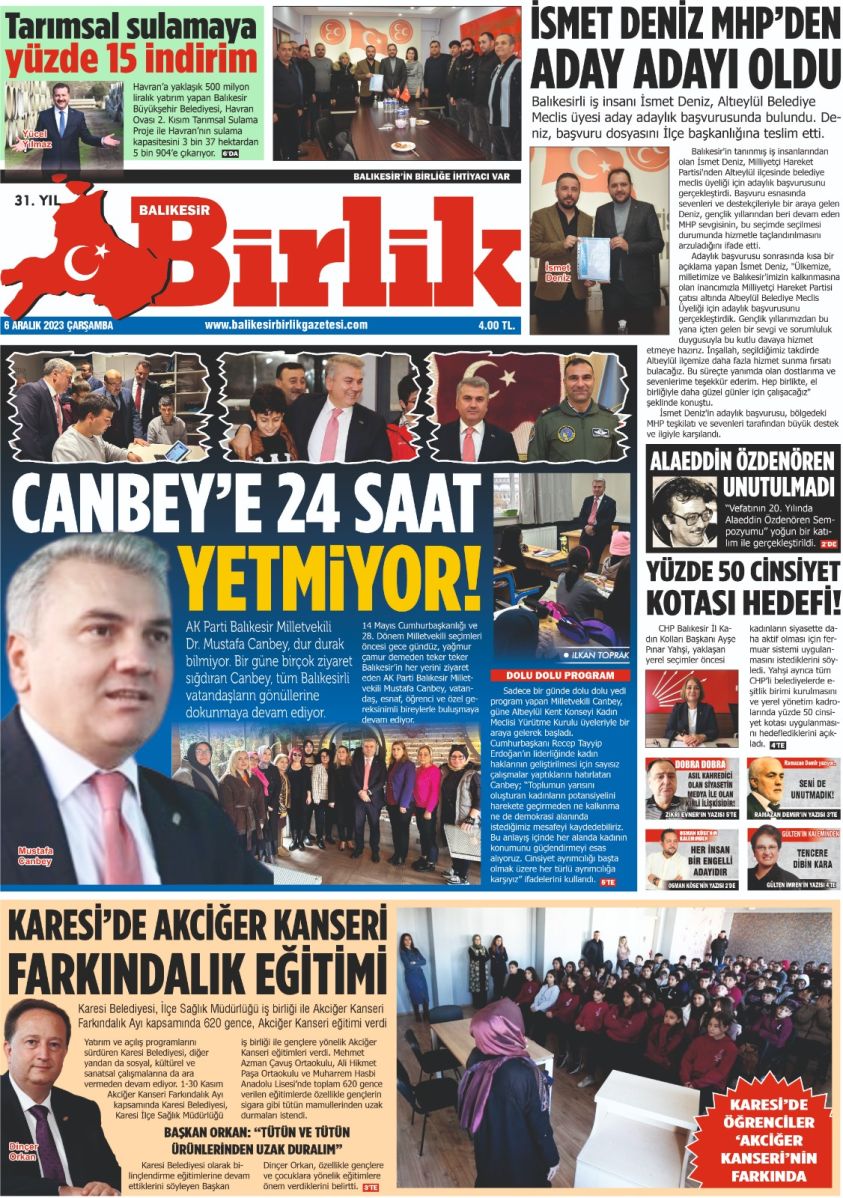 6 ARALIK  1. SAYFA