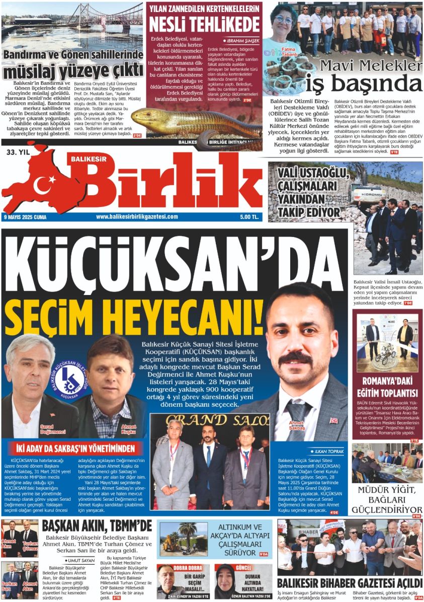9 MAYIS BİRLİK 1. SAYFA