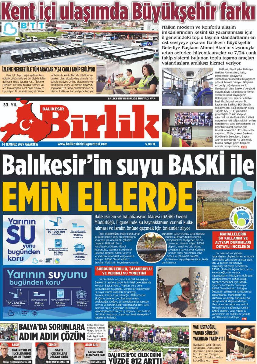 14 TEMMUZ BİRLİK 1. SAYFA
