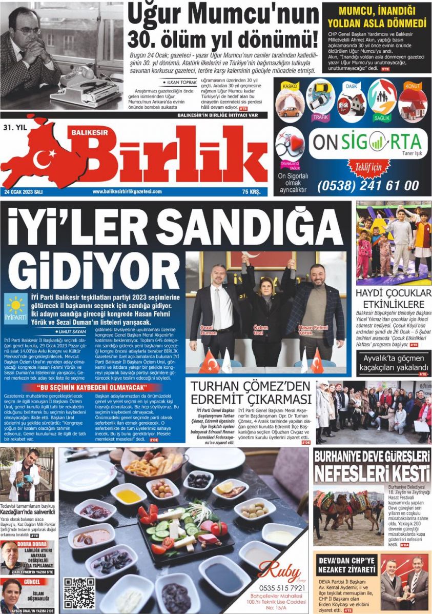 birlik 1. sayfa