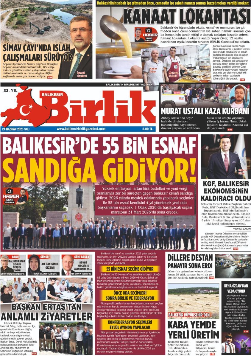 24 HAZİRAN BİRLİK 1. SAYFA