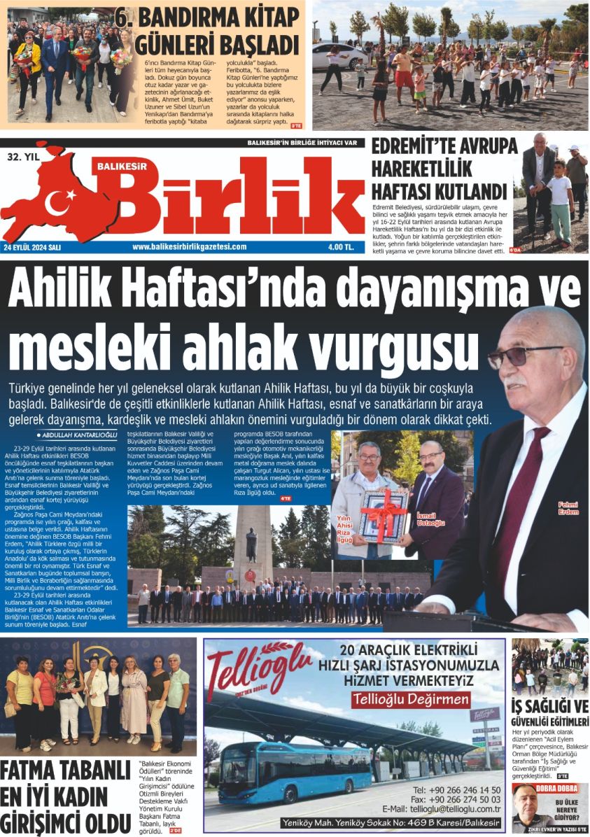 24 EYLÜL BİRLİK 1. SAYFA