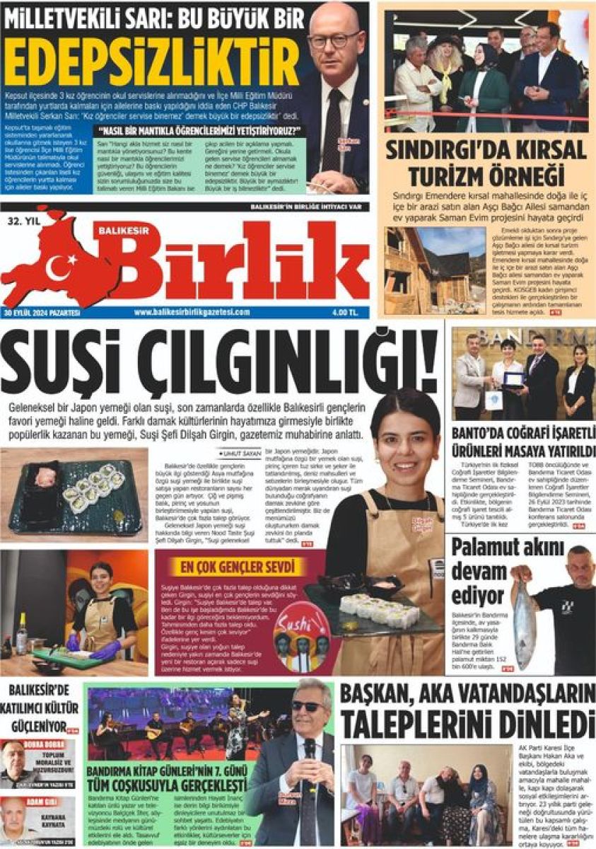 30 EYLÜL BİRLİK 1. SAYFA