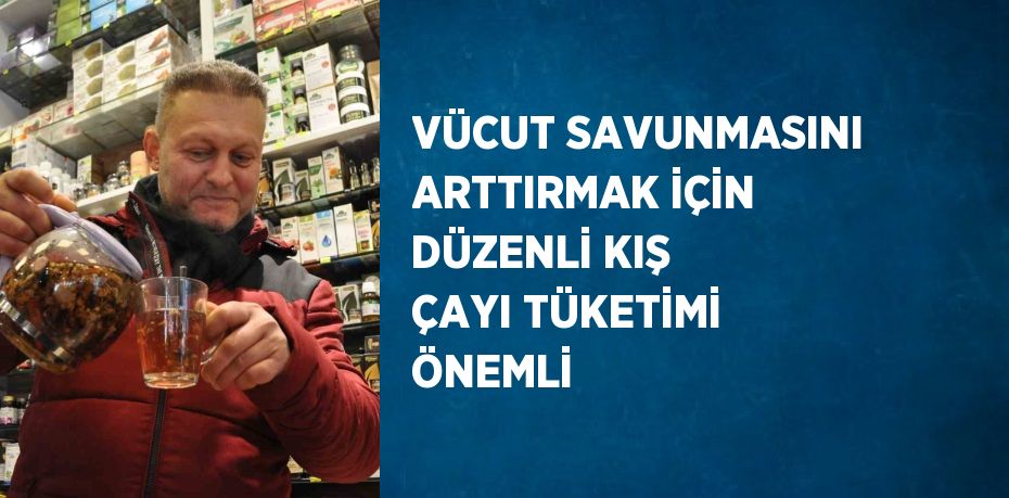 VÜCUT SAVUNMASINI ARTTIRMAK İÇİN DÜZENLİ KIŞ ÇAYI TÜKETİMİ ÖNEMLİ