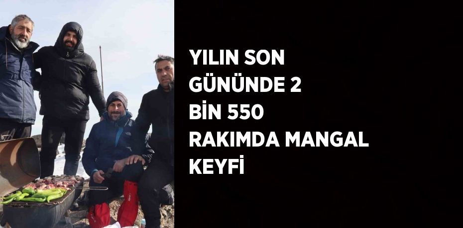 YILIN SON GÜNÜNDE 2 BİN 550 RAKIMDA MANGAL KEYFİ