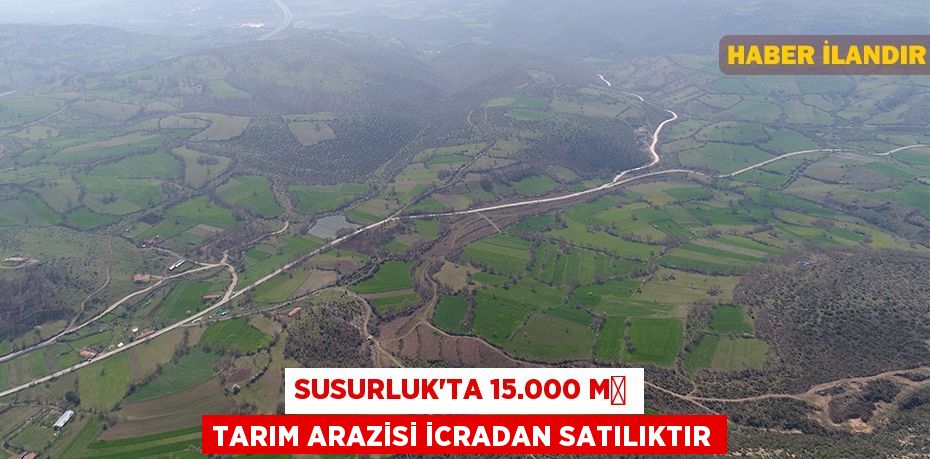 Susurluk'ta 15.000 m² tarım arazisi icradan satılıktır