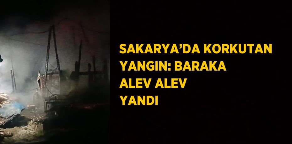 SAKARYA’DA KORKUTAN YANGIN: BARAKA ALEV ALEV YANDI