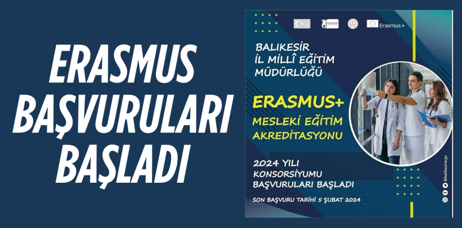 ERASMUS BAŞVURULARI BAŞLADI