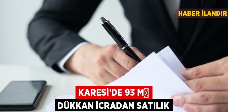 Karesi'de 93 m² dükkan icradan satılık