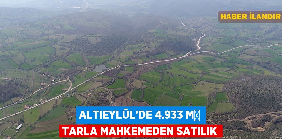 Altıeylül'de 4.933 m² tarla mahkemeden satılık