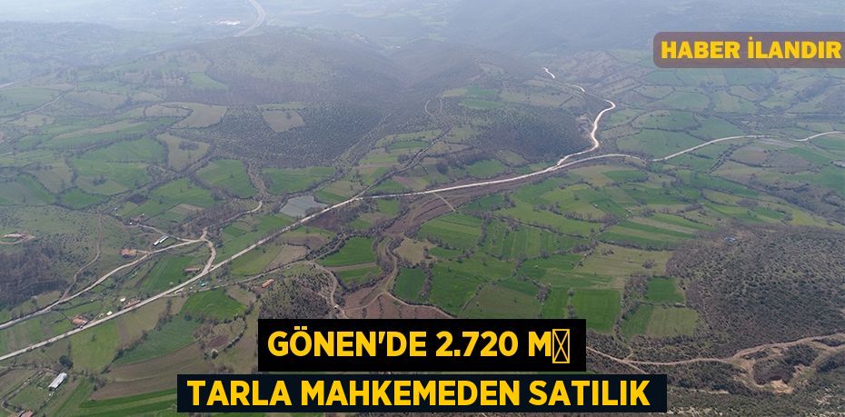 Gönen'de 2.720 m² tarla mahkemeden satılık