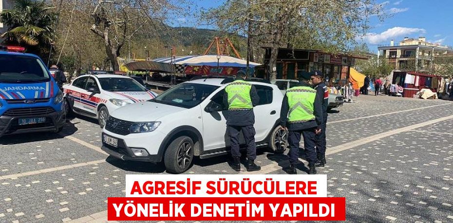 AGRESİF SÜRÜCÜLERE YÖNELİK DENETİM YAPILDI