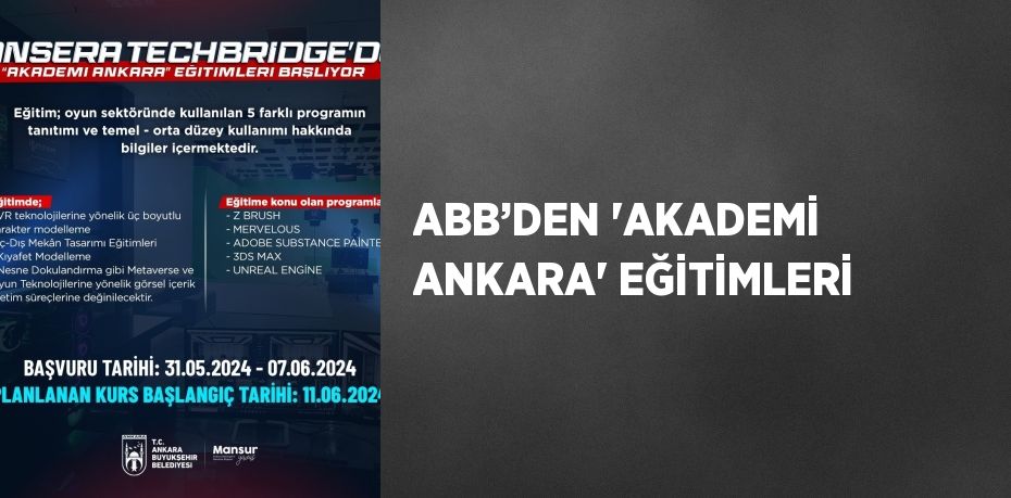 ABB’DEN 'AKADEMİ ANKARA' EĞİTİMLERİ