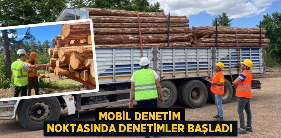 MOBİL DENETİM NOKTASINDA DENETİMLER BAŞLADI