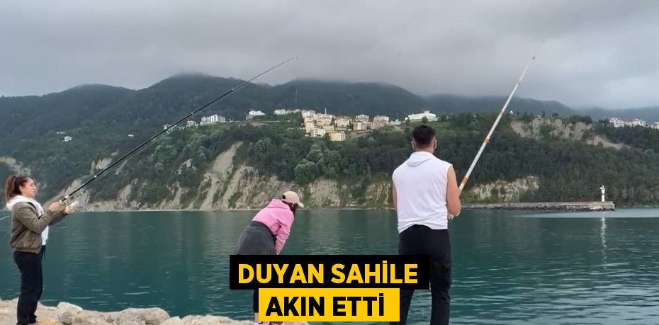 DUYAN SAHİLE AKIN ETTİ