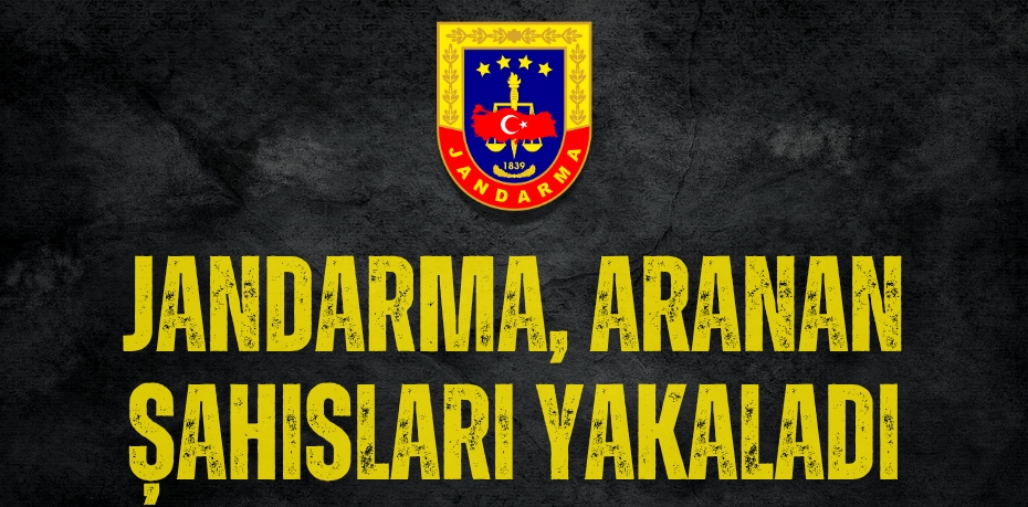 Jandarma, aranan şahısları yakaladı
