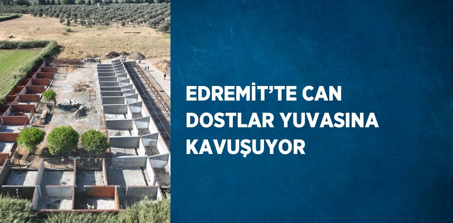 EDREMİT’TE CAN DOSTLAR YUVASINA KAVUŞUYOR