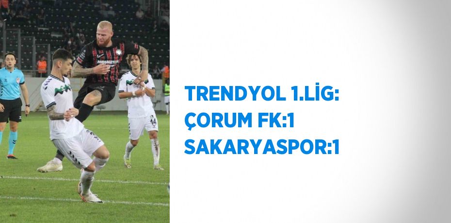 TRENDYOL 1.LİG: ÇORUM FK:1 SAKARYASPOR:1