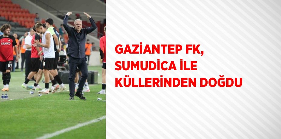 GAZİANTEP FK, SUMUDİCA İLE KÜLLERİNDEN DOĞDU