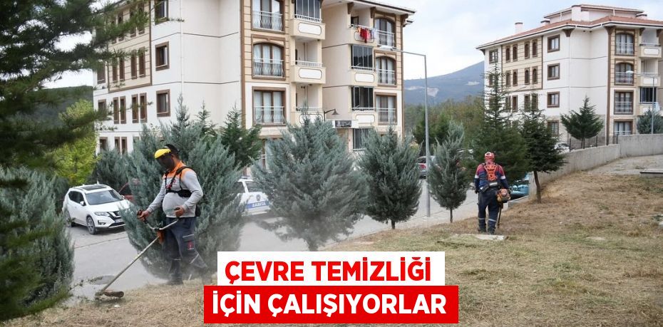 ÇEVRE TEMİZLİĞİ İÇİN ÇALIŞIYORLAR