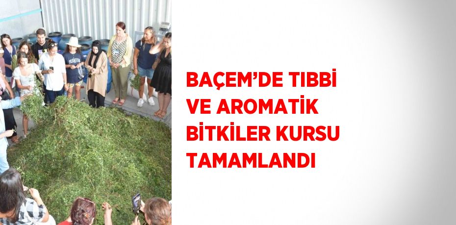 BAÇEM’DE TIBBİ VE AROMATİK BİTKİLER KURSU TAMAMLANDI