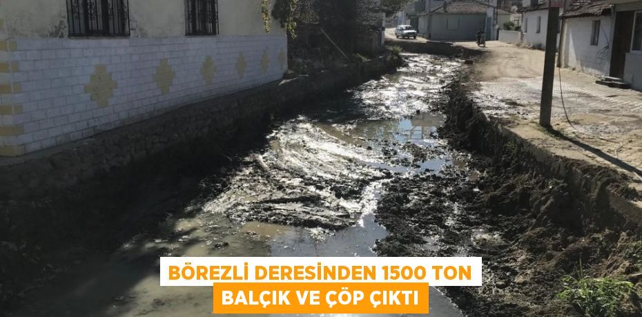 BÖREZLİ DERESİNDEN 1500 TON BALÇIK VE ÇÖP ÇIKTI