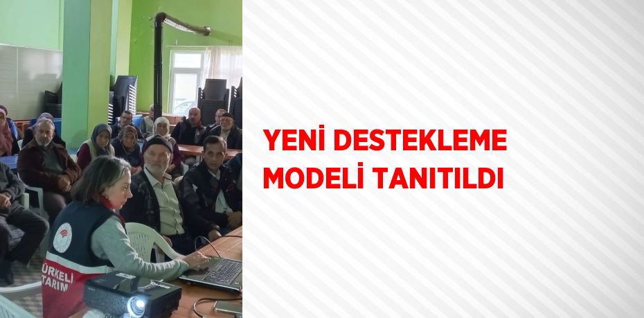 YENİ DESTEKLEME MODELİ TANITILDI