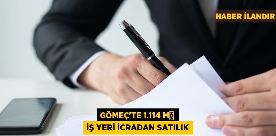 Gömeç'te 1.114 m² iş yeri icradan satılık