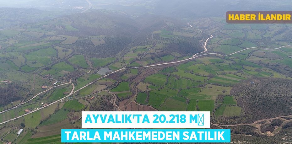 Ayvalık'ta 20.218 m² tarla mahkemeden satılık