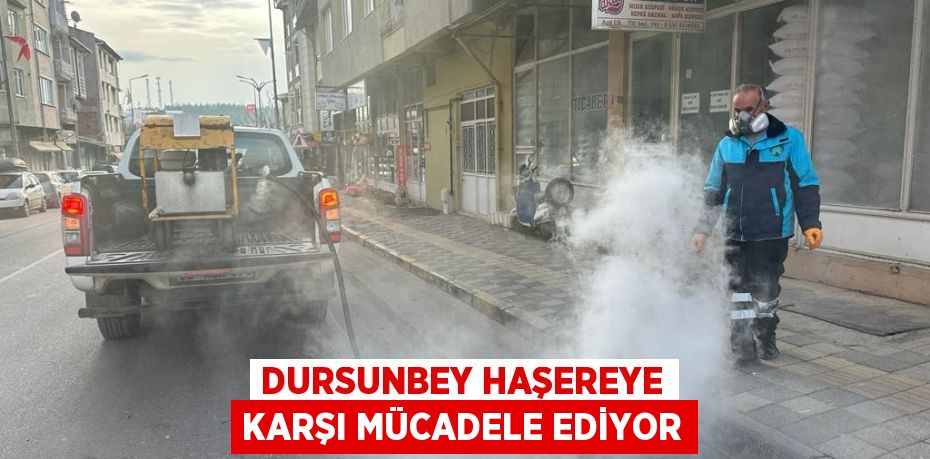 DURSUNBEY HAŞEREYE KARŞI MÜCADELE EDİYOR