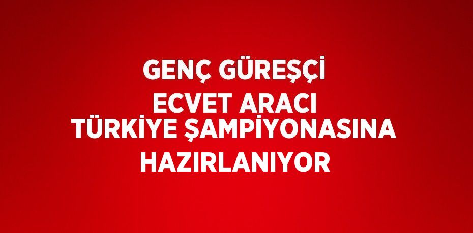 GENÇ GÜREŞÇİ ECVET ARACI TÜRKİYE ŞAMPİYONASINA HAZIRLANIYOR