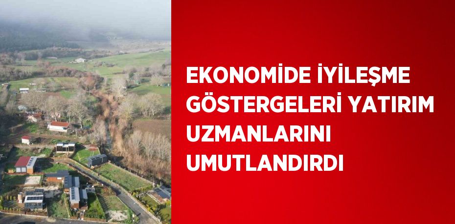 EKONOMİDE İYİLEŞME GÖSTERGELERİ YATIRIM UZMANLARINI UMUTLANDIRDI