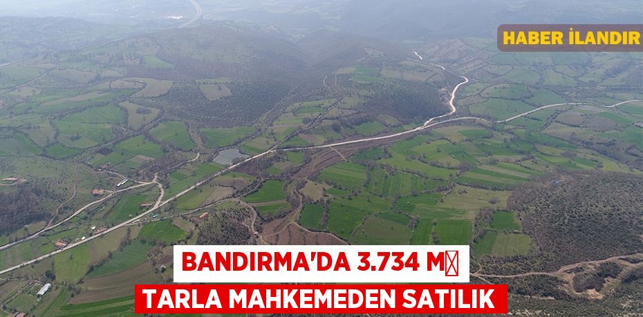 Bandırma'da 3.734 m² tarla mahkemeden satılık