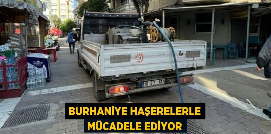 BURHANİYE HAŞERELERLE MÜCADELE EDİYOR