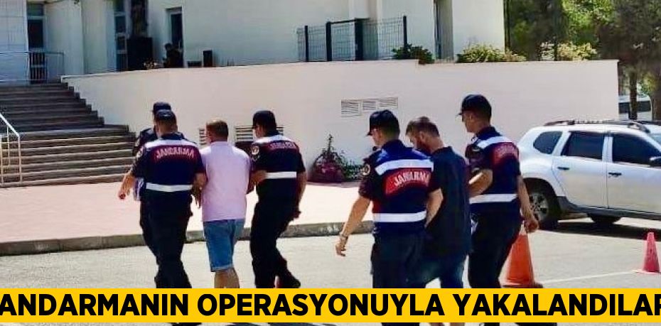 JANDARMANIN OPERASYONUYLA YAKALANDILAR