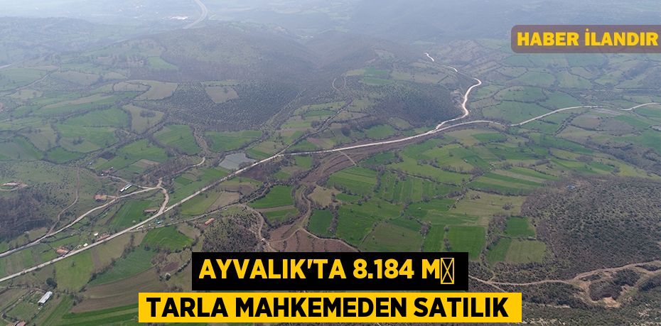 Ayvalık'ta 8.184 m² tarla mahkemeden satılık