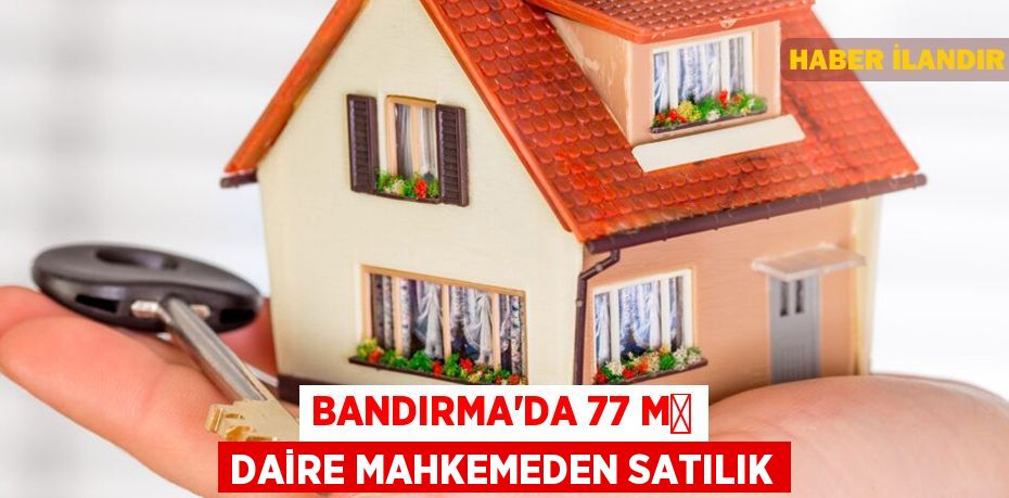 Bandırma'da 77 m² daire mahkemeden satılık