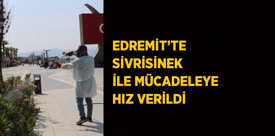 EDREMİT’TE SİVRİSİNEK İLE MÜCADELEYE HIZ VERİLDİ