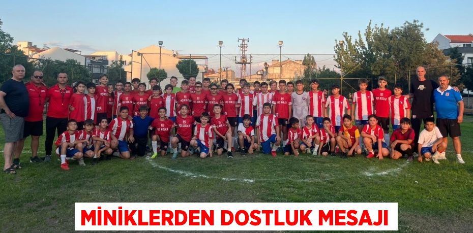 MİNİKLERDEN DOSTLUK MESAJI