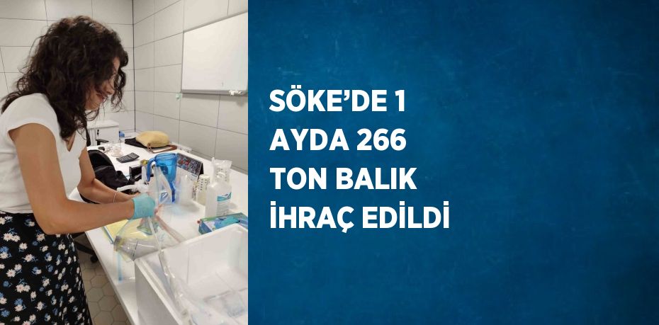 SÖKE’DE 1 AYDA 266 TON BALIK İHRAÇ EDİLDİ