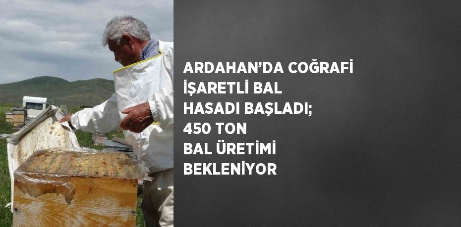 ARDAHAN’DA COĞRAFİ İŞARETLİ BAL HASADI BAŞLADI; 450 TON BAL ÜRETİMİ BEKLENİYOR