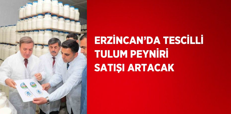 ERZİNCAN’DA TESCİLLİ TULUM PEYNİRİ SATIŞI ARTACAK