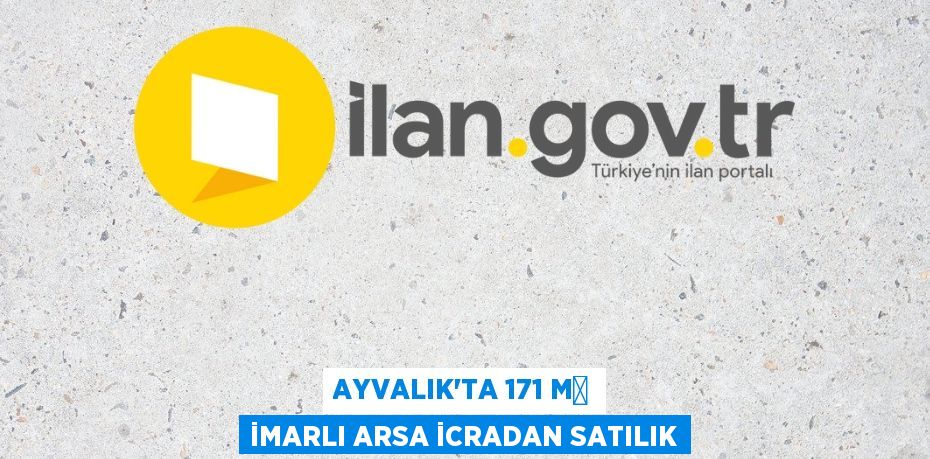 Ayvalık'ta 171 m² imarlı arsa icradan satılık