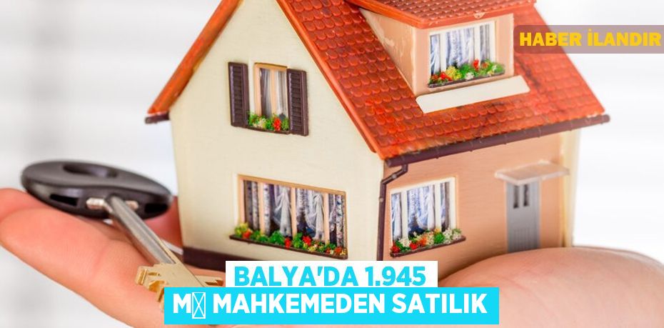 Balya'da 1.945 m² mahkemeden satılık