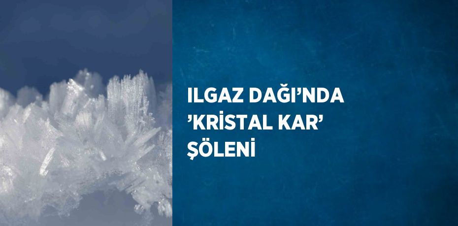 ILGAZ DAĞI’NDA ’KRİSTAL KAR’ ŞÖLENİ