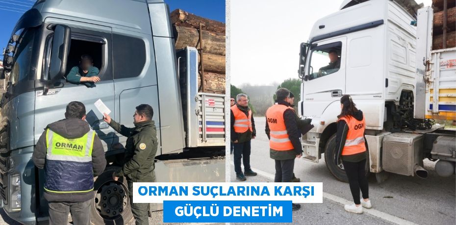 ORMAN SUÇLARINA KARŞI   GÜÇLÜ DENETİM