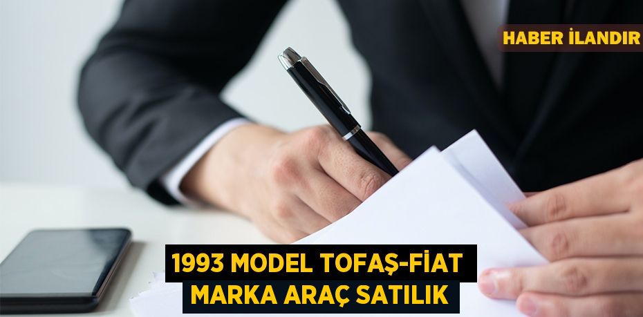 1993 model Tofaş-Fiat marka araç satılık