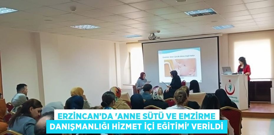 ERZİNCAN’DA 'ANNE SÜTÜ VE EMZİRME DANIŞMANLIĞI HİZMET İÇİ EĞİTİMİ' VERİLDİ