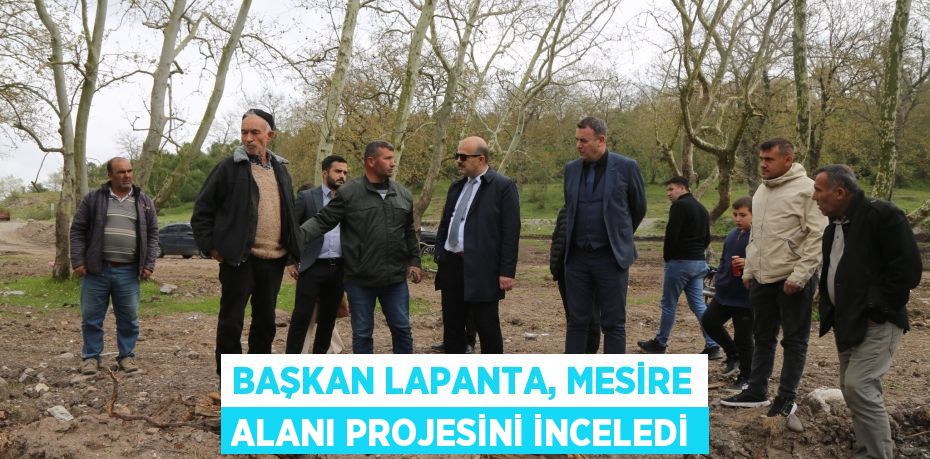 BAŞKAN LAPANTA, MESİRE ALANI PROJESİNİ İNCELEDİ