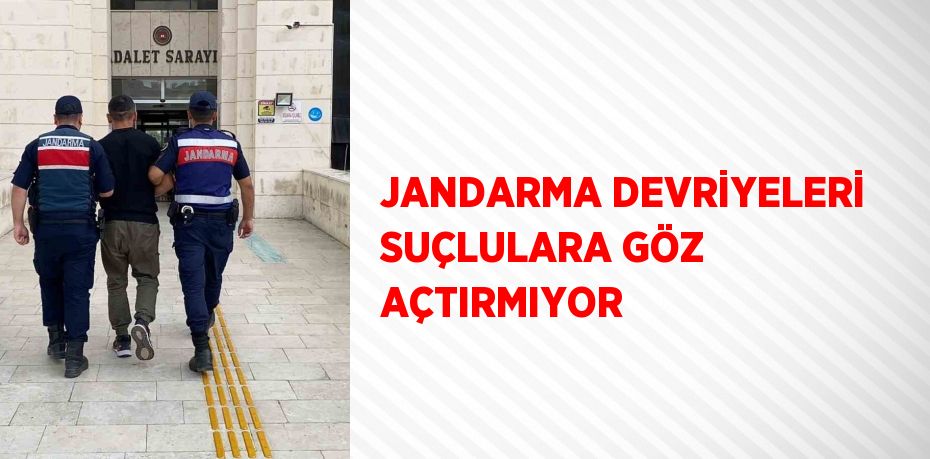 JANDARMA DEVRİYELERİ SUÇLULARA GÖZ AÇTIRMIYOR